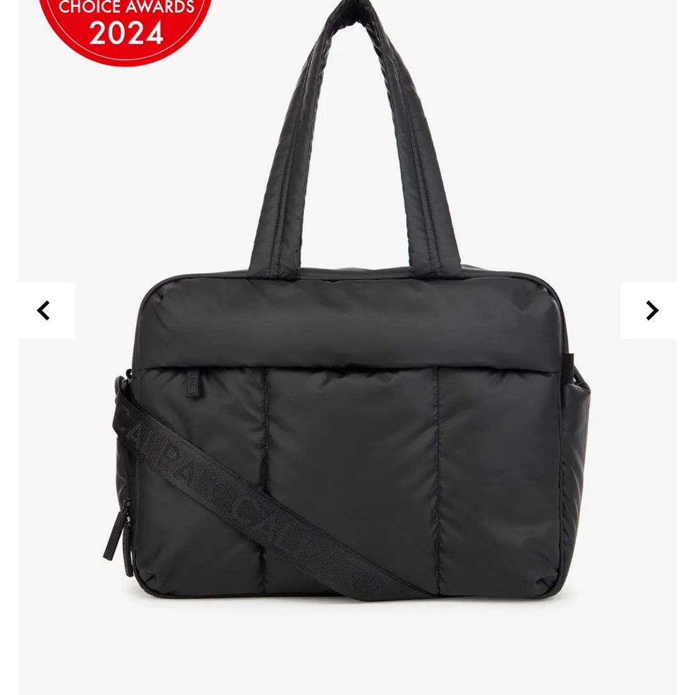Calpak Quilted Black Luka Duffel